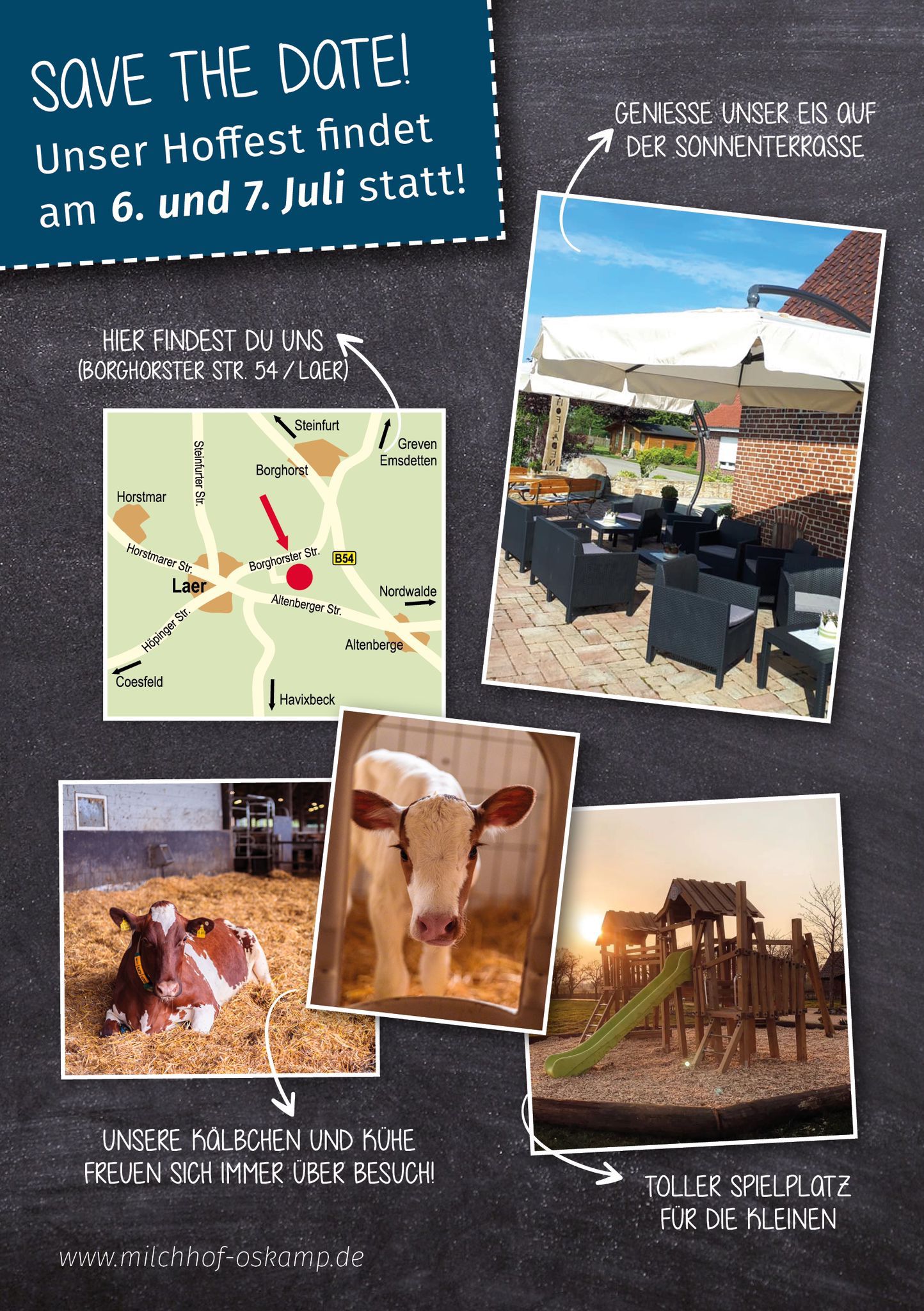 Zum Vergrößern bitte anklicken Sommerfest auf dem Milchhof Oskamp